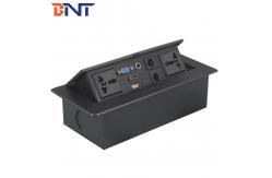 China Office Furniture Desktop Power Sockets Pop Up With 30cm Connected Wires supplier