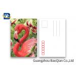 Loverly Flamingo Lenticular Image Printing Postcard , 3D Lenticular Picture 11x16cm Size
