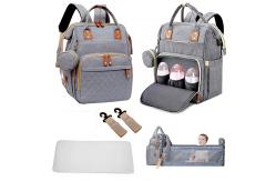 China Customized Mommy Bag With Adjustable Strap And Crib For Baby supplier