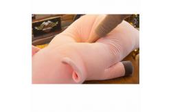 China Kawaii Pig Plush Pillow , Full Hollow Cotton Stuffed Pig Pillow 40 - 120CM supplier