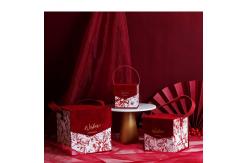 China Rectangular Rigid Packaging Box With Handle And Magnetic Closure For Gift supplier
