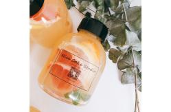 China Pet Plastic Beverage Bottles Plastic Tamper Proof Cap Lemon Juice Bottle 400 Ml supplier