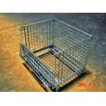 Hot Dipped Galvanized Foldable Stacking Wire Mesh Boxes For Transport