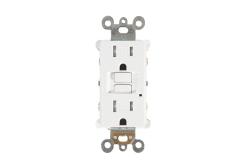 China Slim Design Safety GFCI Interrupter Socket Self Grounding 15A supplier