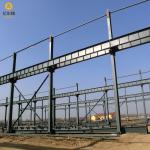 Welded Steel Structure Warehouse H Steel Column and Single Steel Sheet Roof