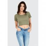 100% Cotton Short Crop Top for Women for sale
