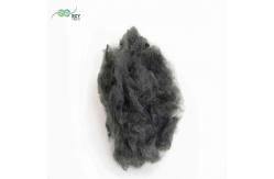 China 6D Hollow Recycled Polyester Staple Fiber Non Siliconized Gray Black PSF supplier