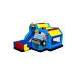 Police Car Combo Jumping Bounce With Slide Moonwalk Inflatable Bounce House for sale