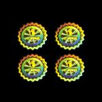 Holographic Security Qr Code Hologram Sticker Self Adhesive Rainbow Round Sticker for sale