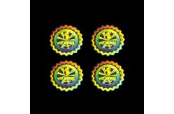 China Holographic Security Qr Code Hologram Sticker Self Adhesive Rainbow Round Sticker supplier