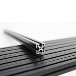 Black Anodized T Slot Aluminium Extrusion Profile ISO9001 for sale