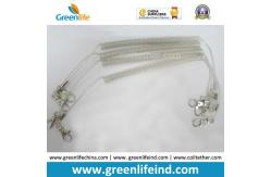 China Transparent Clear Plastic PU Stainless Steel Core Coiled Tether Rope supplier