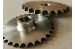 China DIN Sprocket 24B 28B 32B Chain Wheel With 10mm Tooth And C45 Material supplier
