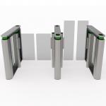 Floor Mounted Speed Lane Gate Turnstile Quick Pass Pedestrian Swing Gate for sale