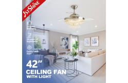 China 1stshine Fandelier Decorative Retractable Ceiling Fan With LED Lights supplier