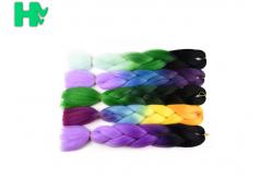 China 95 - 100g Artificial Synthetic Hair Pieces / Braiding Hair Extensions supplier