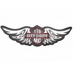Vest Or Jacket Embroidered Motorcycle Patches 11 Width High Thread Count for sale