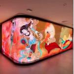 P3.91 Pixel Pitch Flexible LED Film Display with IP45 Protection and 12V Power Supply for Glass Window Advertising for sale