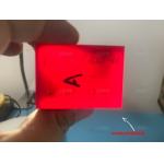Red Color Titanium Doped Sapphire Doped Sapphire Single Crystal Lens For Laser Device for sale