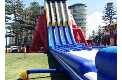 China Outdoor Entermainment Inflatable Water Slide With Pool Fire Retardant supplier