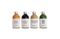 China Aluminum Cap Juice Containers With Lids , Reusable Empty Drink Bottles supplier