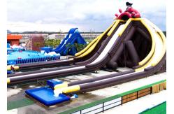 China Creative Large Inflatable Dry and Wet Slides With Quadruple Stitching supplier