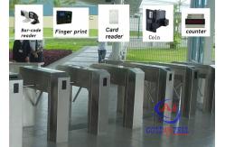 China Intelligent control Tripod Turnstile Gate / DC24V controlled access gates supplier