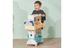 China Childrens Plastic Garage Storage Shelves Two Tiers Plastic Stackable Shelf supplier