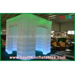 Inflatable Party Tent Green Color Inflatable Led Photo Booth For Wedding / Club / Party for sale