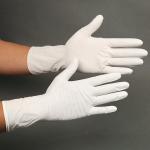 Disposable Powdered Nitrile Latex Gloves Convenient Uniform Thickness Distribution for sale