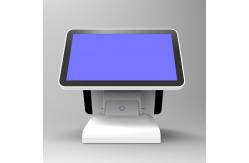 China Angle Adjustable Touchscreen POS Terminal Two Screens Windows / Andriod Version DC 12V supplier