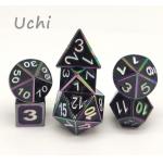 Sturdy Hand Pouring Colored Dice Sets , Metal Unique Polyhedral Dice for sale