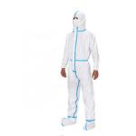 China Microporous Disposable Isolation Gowns Anti Static Chemical Protective Coveralls for sale