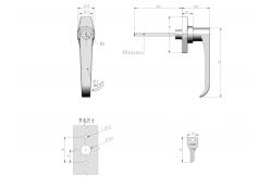 China Garage Door Cabinet Handle Lock OEM Easy To Install For ToolBox supplier