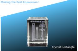 China 3D laser photo frame/crystal photo frame/Rectangle/CRYSTAL CUBE/rectangle beveled/Flat supplier