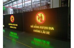 China Customized P10 dynamic traffic signs Smart City Warning LED Display supplier