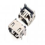 19 Pin Mini DP To HDMI Cable Connectors Adapter Type C Horizontal Socket Connector for sale
