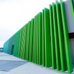 Box Baffle Wall Curtain Aluminum Sun Louver Outdoor Extruded Waterproof for sale