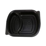 Transparent Black 10 Inch Disposable Cake Containers for sale