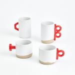 Heat-resistant Shaped 3D Ceramic Mug  380ml For Halloween Party , Office for sale