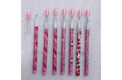 China plastic multi-head bullet push pencil with eraser topper for kids supplier