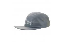China Custom 5 Panel Camper Hat Printed Logo Nylon Rope Snapback Cap supplier