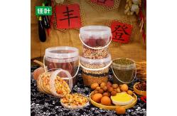 China Transparent 500ML Food Grade Plastic Bucket with Lid Customized Pattern by UMETASS supplier