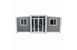 China Double Wing Prefab Expandable Container House Contemporary Design Style supplier