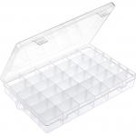 36 Grids Clear Plastic Organizer Box For Storage Jewelry for sale