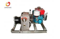 China 3T 5T Engine Powered Diesel Cable Winch Sagging Operation In Line Construction supplier