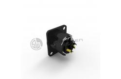 China Audio XLR Mini Mini 3 Pin Connector Electrical D Shape Male Socket supplier