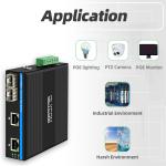 4 Port PoE Switch Industrial Gigabit Network 15.4W 30W 60W Mini Unmanaged DC48V CE