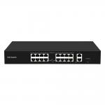16 Port 250-Meter PoE Switch PoE Af/At 10/100M Support VLAN Mode 300W Budget for sale
