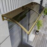 Modern Adjustable DIY Aluminum Bracket PC Sheet Canopy Rain And Sunshine Protection for sale